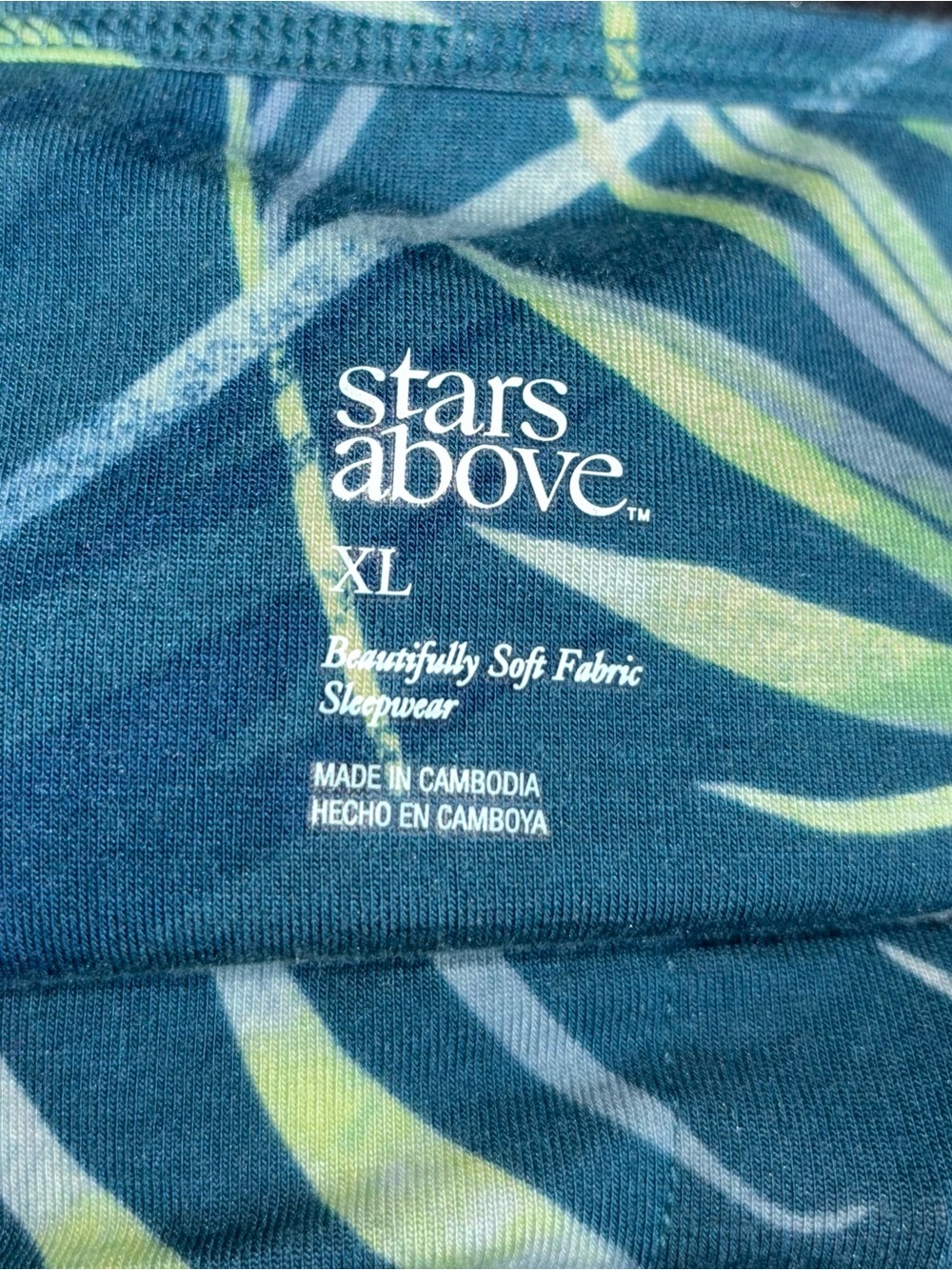 stars above Teal Dress with Lime Palm Print - Picture 5 of 5